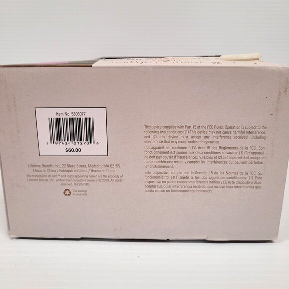 Mikasa Color Changing LED Angel Acrylic Figurine 8.5'' Battery Operated 6 Colors - Picture 5 of 6